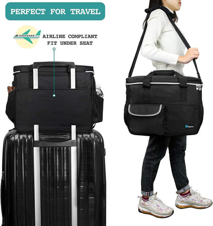 Dog and CAT Travel Bag, Black, Medium